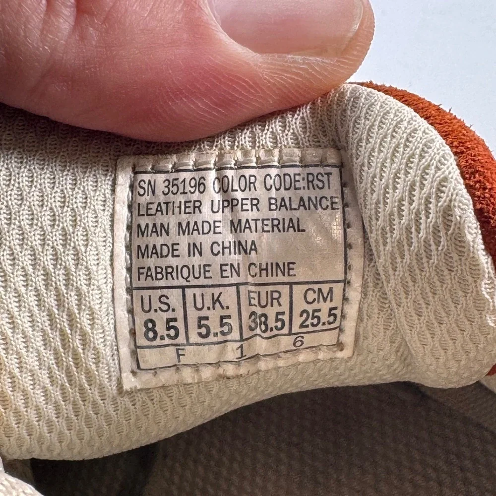 Skechers Somethin Else Vintage Rust Orange Suede Sneakers 35196 Women's 8.5 Y2K